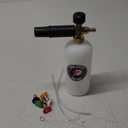 Tool Daily Foam Cannon with 1/4 Inch Quick Connector, 1 Liter, 5 Pressure Washer Nozzle Tips