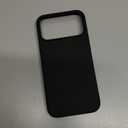 ORNARTO Compatible with iPhone 17 Pro Max Case 6.9", Slim Liquid Silicone 3 Layers Soft Gel Rubber Shockproof Protective Cover with Anti-Scratch Microfiber Lining-Black