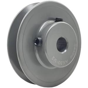 Saelno AK30-1/2 v Belt Pulley 1/2 inch Bore 3" OD,V Belt Sheave Cast Iron for A 3L 4L V-Belts,AK3012 Pulley