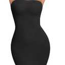 Strapless Shapewear for Women Full Slip shapewear dress Tummy Control slip for women under dress (Medium)