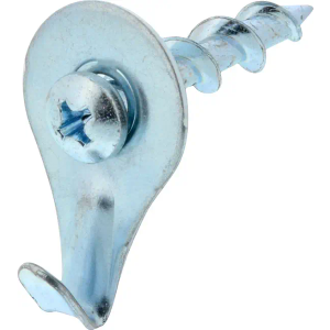 Hillman 122362 Self-Drilling Chrome Wall Dogs with Picture Hanging Hook, up to 50 lbs Pack Of 2