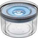 1Gallon No Spill Dog Water Bowl-3.8L Large Capacity, BPA-Free, Anti-Splash & Anti-Digging Design with Non-Slip Base, for Messy Drinkers (Blue)