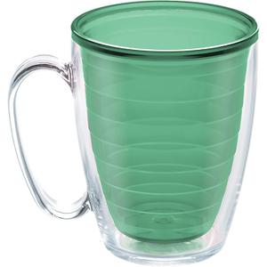Tervis Clear & Colorful Tabletop Made in USA Double Walled Insulated Tumbler Travel Cup Keeps Drinks Cold & Hot, 16oz Mug, Mangrove Green Tervis Clear & Colorful Tabletop Made in USA Double Walled Insulated Tumbler Travel Cup Keeps Drinks Cold & Hot, 16oz Mug, Mangrove Green