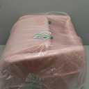 HEGGCOOE Dog Car Seat for Small Medium Dogs, Memory Foam Puppy Dog Booster Seat with Thick Cushion for Dogs Under 35lbs, Detachable Washable Pet Car Seat Travel Bed with Storage Pockets,2 Safety Belts (Pink)