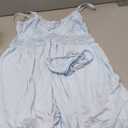 Avidlove Lace Sleepwear Women's Sexy Chemises Nighty V Neck Full Slip Babydoll Nightgowns Light Blue Small