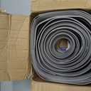 Vinyl Wall Base Baseboard Molding Trim 4" Flexible Self Adhesive Rubber Wall Base Moulding Trim Peel and Stick Design, 4 Inch x 40 Feet, Gray