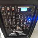 Professional Portable All-in-One Integrated 2-Way PA System Fixed Setup, Suitcase Design w/ 8-Channel Mixer, 2 Speaker Stands, Bluetooth, Mic for Performances, Presentations