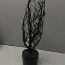 Nearly Natural 24" Pre-Lit Black Twig Halloween Tree with 60 LED Lights