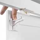 20 Pack Upgraded Invisible Baby Proofing Cabinet Latch Locks  No Drilling & Tools Needed, Fits Most Cabinets & Drawers, Works with Countertop Overhangs, Strong Adhesive for Easy & Secure Installation