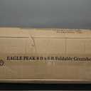EAGLE PEAK 8x6 Portable Walk-in Greenhouse, Pop-up Indoor Outdoor Garden Green House, Zippered Doors and Windows, PE Cover, Green