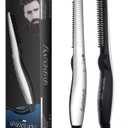 Beard Straightener Comb for Men,Hair Hot Comb,Quick Electric Heated Beard Brush Styler,Travel Portable Styling Comb beard iron, Multifunctional Straightening Brush