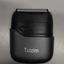 Tulzim Electric Foil Shaver for Men: Cordless Electric Razor for Face & Beard - 3 Floating Blades, 100-Min Runtime, USB-C Fast Charge, IPX7 Waterproof for Travel, Silver Grey