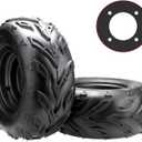 16x8-7 ATV Wheels, 16x8-7 Tubeless Tires for Kazuma Quad ATV Go Kart UTV 150CC Off Road Tyres 4 Holes set of 2