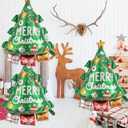 Christmas Tree Balloons Christmas Foil Balloons for Xmas Tree Themed Party Decoration Supplies Xmas Birthday Decoration Decor Ballons Arch Kits Party Balloon Set 3pcs