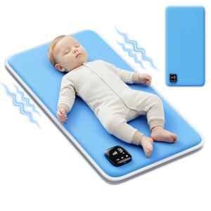 Baby Vibrating Sleep Soother Pad, Baby Sleep Aid, Vibrating Mattress Pad Sleep Soother, 90 Min Timer, Vibrating Mat for Sleep, Aid to Calm Fussy Newborn for Easier Rest, Infant: 0-12 Months, Blue