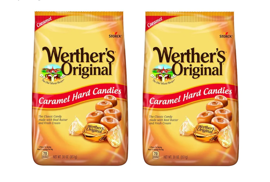 Werthers Original Caramel Hard Candies 30 Oz Stand Up Bag (Pack of 2)