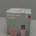 Texpot Mini Karaoke Machine with 2 Wireless Microphones, Kids Toys Portable Bluetooth Speaker for Kids Adults Toddler, Christmas Girls Toys for 4 5 6 7 8 9 10 12 Year Old Birthday Gift Ideas(Beige)