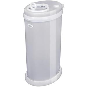 Ubbi Stainless Steel Diaper Pail, Odor Locking, No Special Bag Required, Award-Winning, Registry Must-Have, Gray