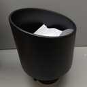 LCGP 5" Inlet 10" Outlet 15" Long Rolled End Angle Cut Bolt On Exhaust Tip Tail Pipe,Black Powder Coated.