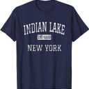 Indian Lake New York NY Vintage T-Shirt, XL
