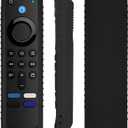 Remote Cover Case Skin for Fire TV Stick, Compatible with Most Models of Fire Stick 4k/Voice, Shockproof, Dustproof, and Washable (Black)