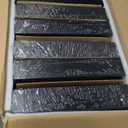 6Pack Expandable Pull Out Cabinet Organizer 21"Deep with Raising Pad for Framed Cabinets,Slide Out Drawers with 4pcs Divider Racks,Roll Out Shelves Adhesive,Adjustable Width 12.05"-20.4"Black