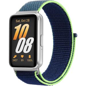 Nylon Bands for Samsung Galaxy Fit 3 Band Women Men, Soft Adjustable Replacement Watch Strap Compatible with Galaxy Fit 3 Smartwatch Accessories