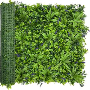 ODTORY Artificial Greenery Wall Roll: 40X120IN(33.5 sqft) UV-Anti Ivy Privacy Fence Wall Screen Faux Plant Panels Backdrop Boxwood Ivy Vine Leaf Hedge Fence for Indoor Outdoor Green Decor