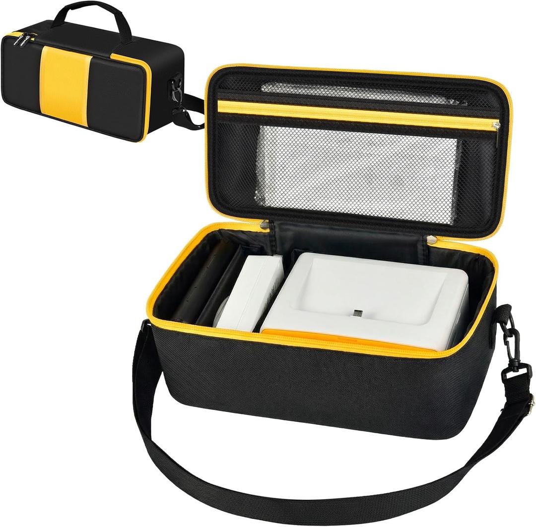 Carrying Bag Compatible with Kodak Dock/Plus 4x6Portable Instant Photo Printer, Storage Holder for Cartridge Refill/Photo Paper Tray/Charger Accessories, with Adjustable Shoulder Strap (Black)