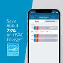 Emerson Sensi Touch Wi-Fi Smart Thermostat with Touchscreen Color Display, Works with Alexa, Energy Star Certified, C-wire Required, ST75 Black 5.625" x 3.4" x 1.17"