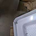 DreamLine SlimLine 34 in. D x 60 in. W x 2 3/4 in. H Center Drain Single Threshold Shower Base in White, DLT-1134600