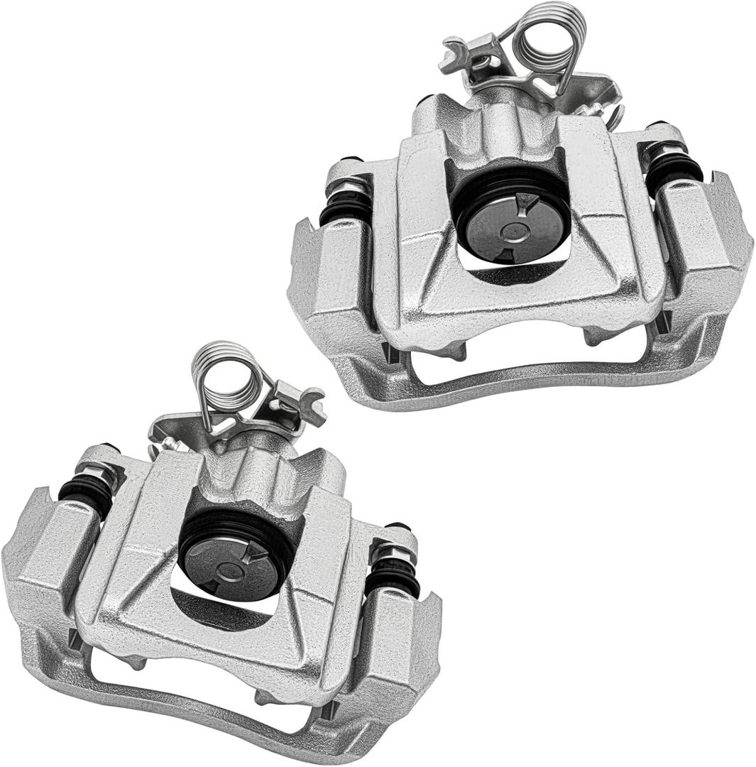cciyu Rear Left & Right Brake Calipers Assembly w/Bracket 18B5263 18B5262 2011-2019 For Ford For Explorer,2010-2014 For Ford For Flex,2013-2014 For Ford For Taurus,2010-2014 For Lincoln For MKT