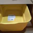 Extra Large Cat Litter Box for Big Cats - High Sides & Low Enter Design, 23.43x16.73x8.46 Inches Spacious Anti-Spill Pet ToiletYellow