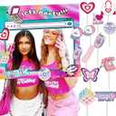 JeVenis Y2K Party Supplies 2000s Party Photo Booth Props 00s Party Decorations 2000's Theme Birthday Party Supplies Vintage Retro Y2K Party Decor
