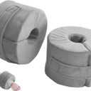 Foot, Ankle & Heel High - Density Sponge Rings - Prevent Bed Sores, Ideal for Post Surgery, Elderly & Bedridden Care, Breathable Washable Cover 2 Pack