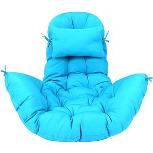Tudomro Egg Chair Cushion Filling 2.58 kg Replacement Rocking Chair Cushions High Back Swing Hammock Egg Hanging Cushion Thicken for Indoor Outdoor Patio Garden(Black,1 Pcs)