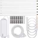 UltraPro 10in. Linkable LED Bright Strips, 6 Pack, 1650 Lumens, 2700K Warm White Light, Low Voltage, Under Cabinet Lighting, Strip Light, Flat Plug, Grow Lights for Indoor Plants, 44415