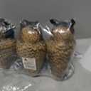3-Pack Owl Decoys for Bird Deterrent - Weatherproof Bird Repellent Devices for Outdoor Use - Plastic Owls to Scare Birds Away and Control Garden Pests