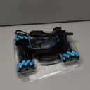 Pristar RC Cars Gesture Sensing Stunt Car, Best Gifts for Boys 6-12, 2.4Ghz Remote Control Car Toys for Boys Age 6 7 8 9 10 11 12, Double Sided Flip 360 Rotate 4WD Off-Road with Spray Lights Music (Blue-black)