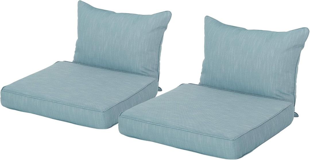 Bernadette Club Chair Cushions (Set of 2), 23.50" D x 27.00" W x 4.00" H