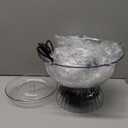 Nostalgia 3Tier Party Fountain Holds 1 Gallon, LED Lighted Base, Includes 5 Reusable Cups, Clear