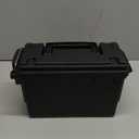 Sheffield 12629 Ammo Storage Box, Stackable .30 Cal Field Boxes, Water and Dust Resistant, Lockable Storage Box with Handle, Secures Hunting Gear, Supplies, and Bullets, Made in USA, Black, 1-Pack