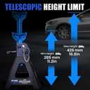 ANTPOWER Car Jack Stands 3 Ton with Double Locking Heavy Duty 11.2"-16.8" Adjustable for Lifting SUV, Pickup Truck Garage 6000 lbs Capacity 1 Pair