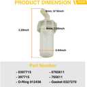 0397715 0765611 Inline Fuel Filter Assembly Fits Evinrude Johnson OMC BRP Outboard for Evinrude 8HP 15HP 25HP 40HP 55HP 65HP Johnson 8HP 15HP 25HP 30HP 45HP 55HP 65HP Fits VRO Engines