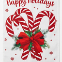 Decorative Garden Flag, Candy Cain, 11.5 in W x 18 In L