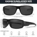 Polarized Sports Sunglasses for Men Women Driving Fishing Wrap Around Tactical Sun Glasses UV Protection