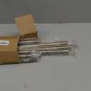 Antique Brass Curtain Rods for Windows 30 to 122 Inch,3/4 Inch Curtain Rod Set For Indoor and Outdoor,Easy to Install