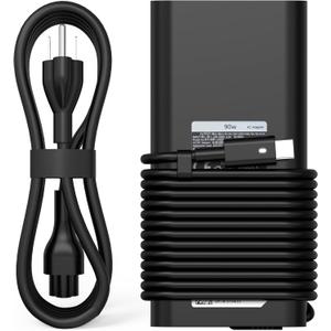 New 90W USB C Laptop Charger Compatible with Dell xps Adapter,LA90PM170 DA90PM170 DA65NM170,Latitude 3400 3500 5400 5289 5300 7400 7300 7390 7200 2in1,Precision 3540 Type C Power Cord Supply