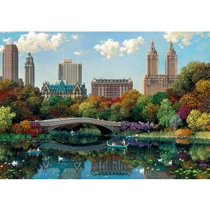 Ravensburger NY Central Park, Bow Bridge 1000 Piece Jigsaw Puzzle | Relaxing Activity | Unique and Perfectly Fitting Pieces, Durable Puzzle for Adults
