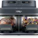 Ninja Crispi DualZone Glass Countertop Air Fryer, Cyberspace, DD101BL1 | 6-in-1, Air fry, bake, dehydrate, max crisp, roast, recrisp, 1785W, 450F max, 2x4Qt glass containers